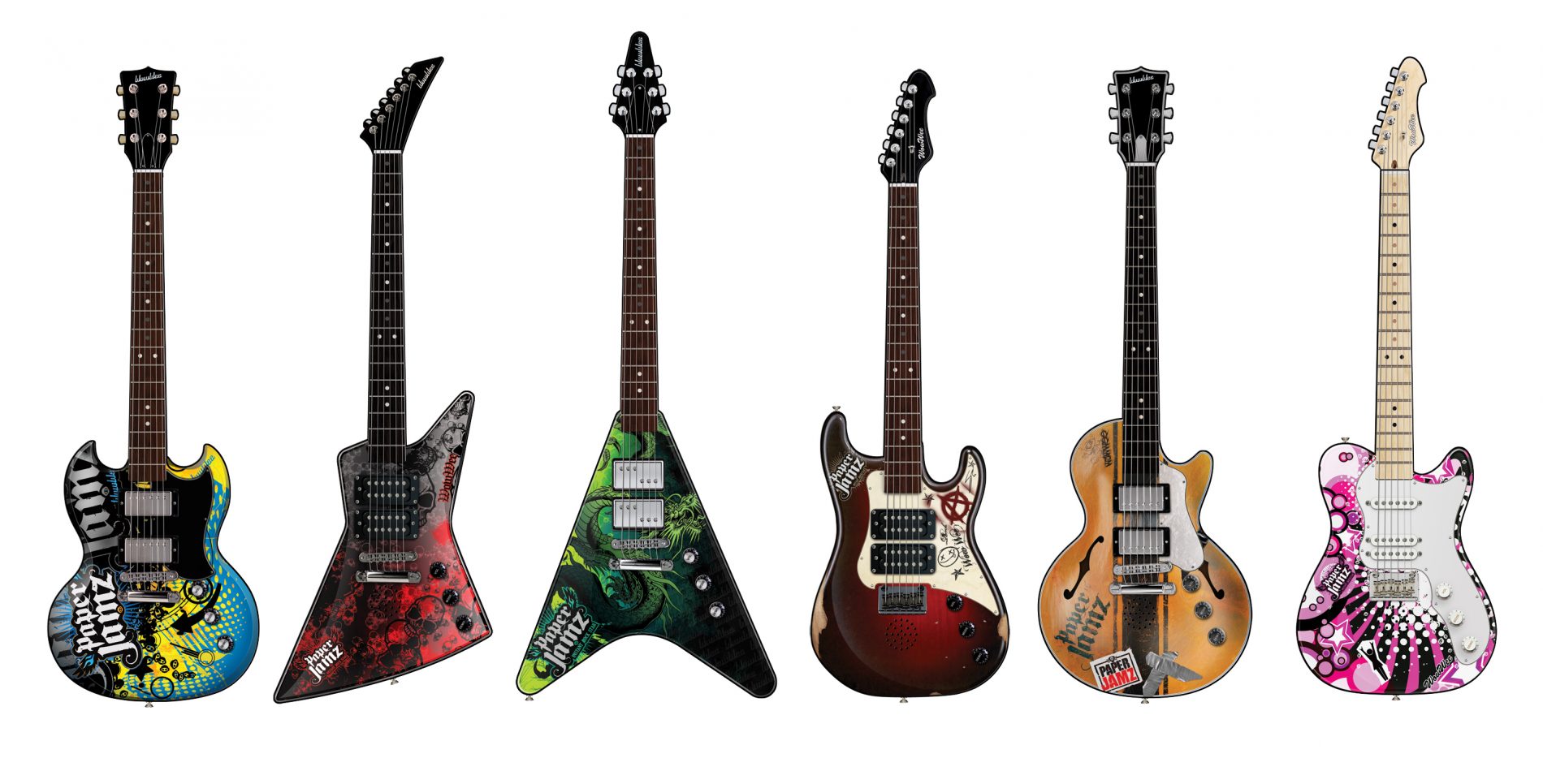 Win 1 of 2 Paper Jamz guitars from WowWee Fab Father's Day